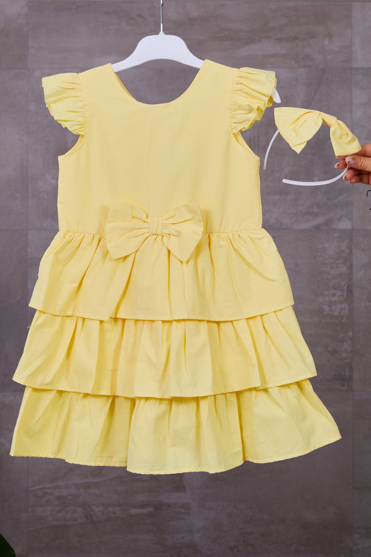 DPARİS Rochie Fata Cu Arc Femeie - 7–8 years