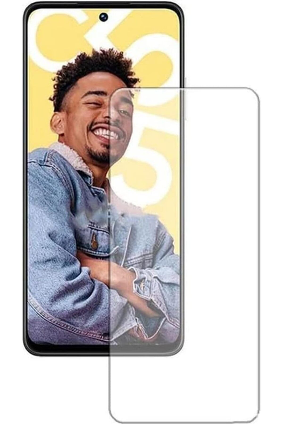 STOREMAX es Realme C55 Ekran Koruyucu, Realme C55 Modellerine Uyumlu Temperli Ekran Koruyucu Cam HD Kalite G
