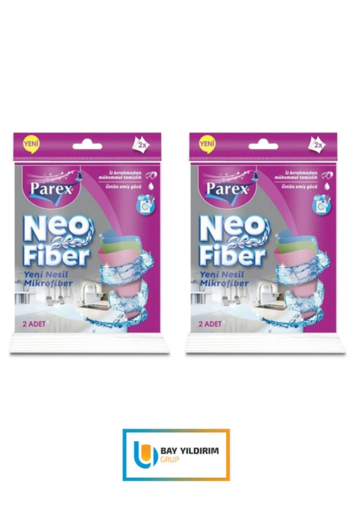 parvex PAREX NEOFİBER BEZ 2Lİ ( 4 ADET)