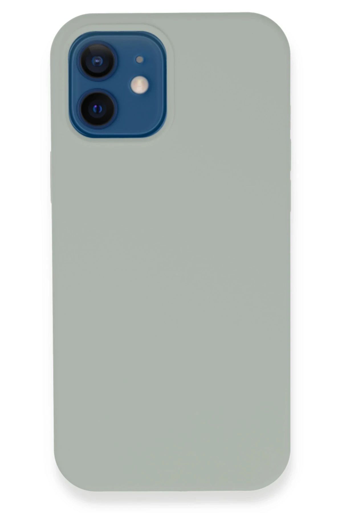 NewFace iPhone 12 Kılıf Lansman Legant Silikon - Açık Gri FERRG