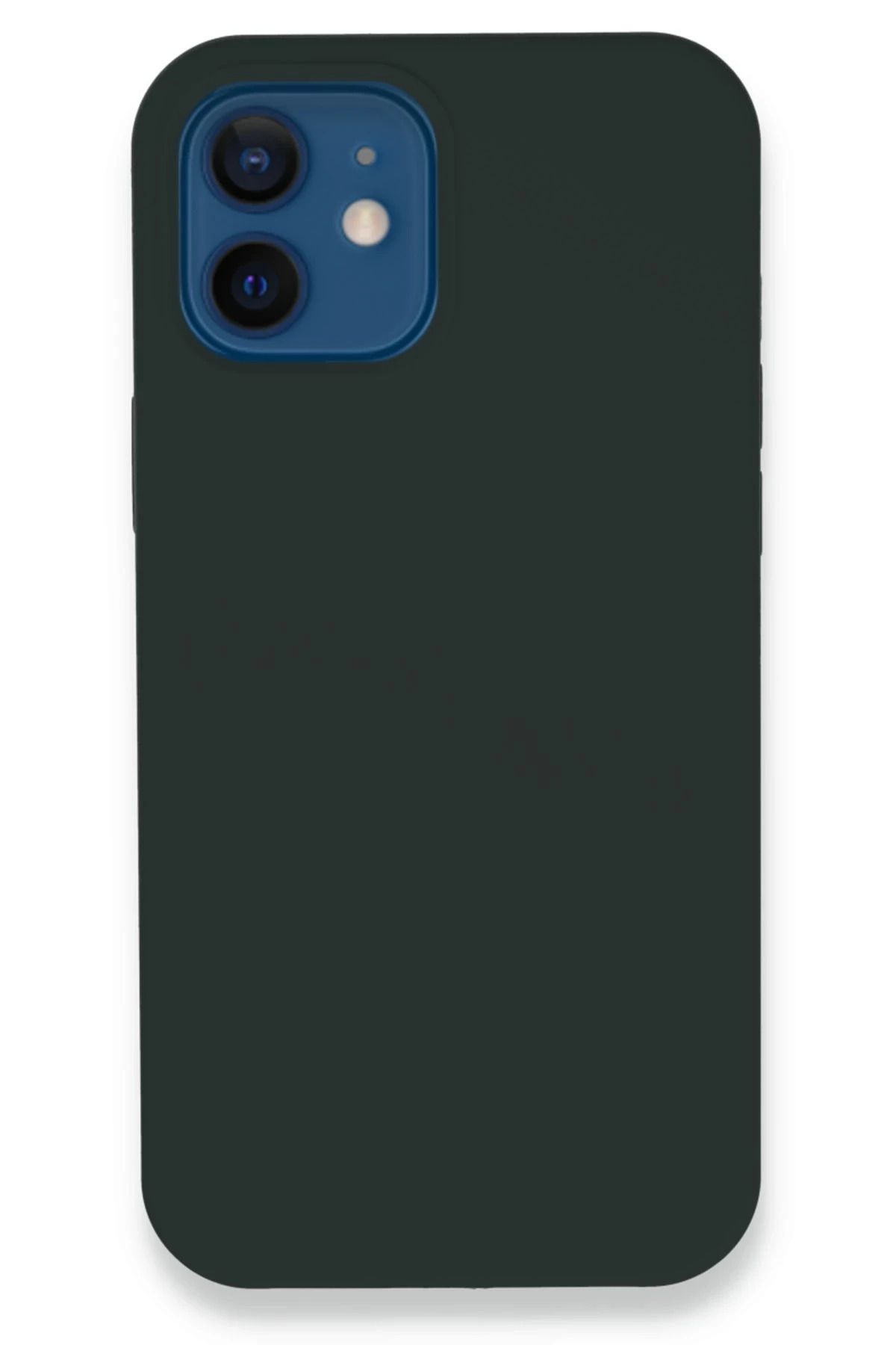 NewFace iPhone 12 Kılıf Lansman Legant Silikon - Koyu Yeşil JOJUA