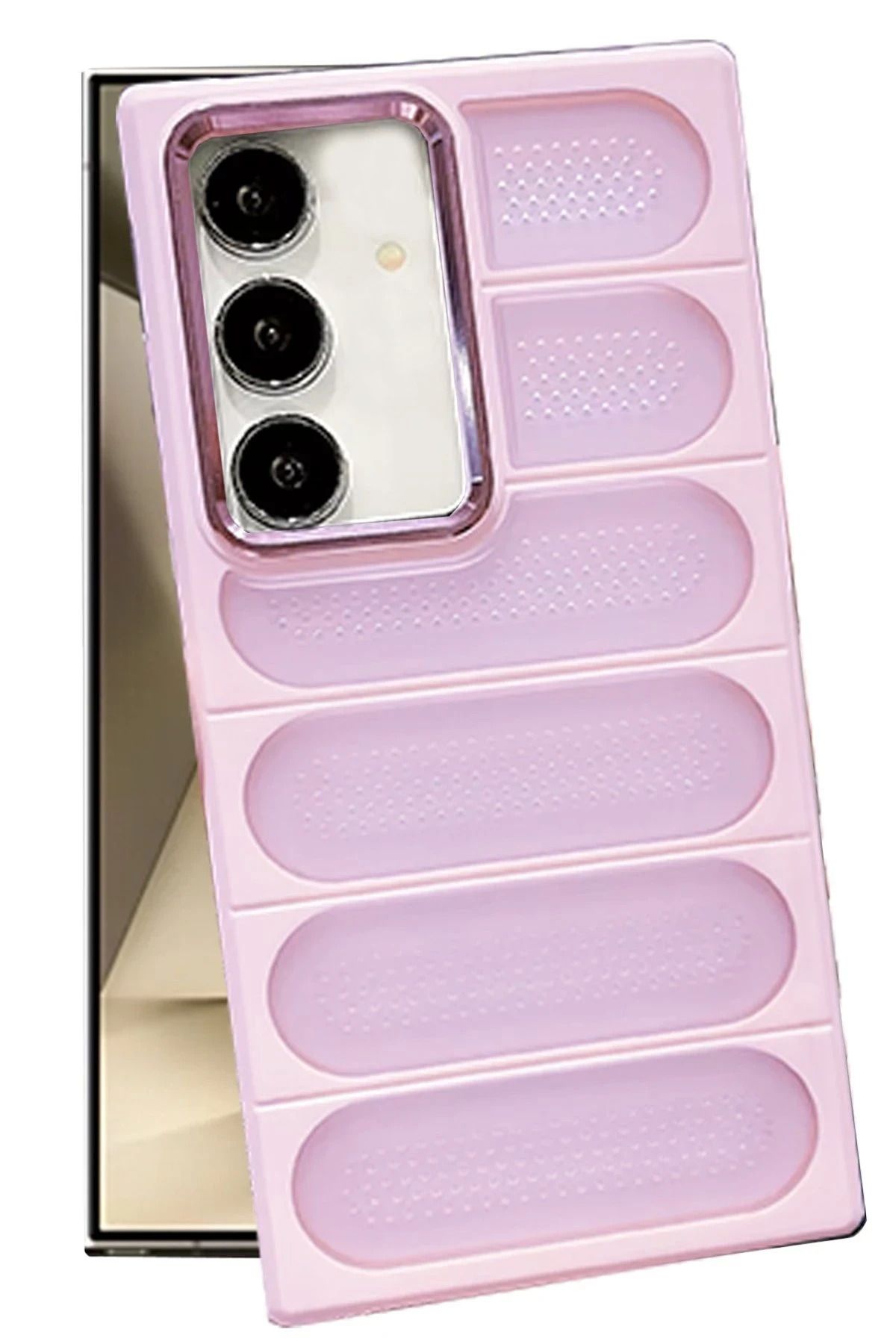 NewFace Samsung Galaxy S24 Kılıf Airmax Silikon Kapak - Pembe INSLM
