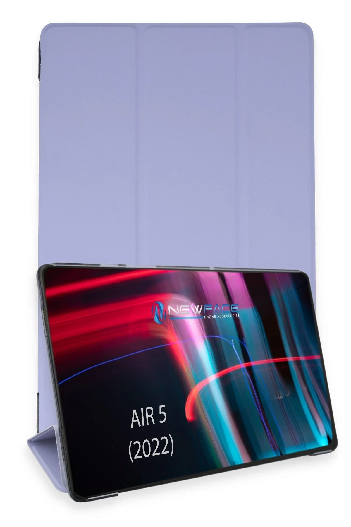 NewFace iPad Air 5 (2022) Kılıf Tablet Smart Kılıf - Lila BSTMY