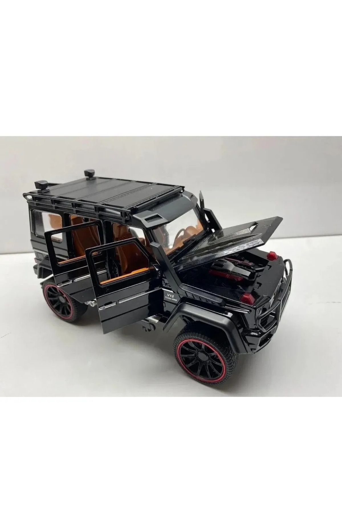 craftivio Büyük Boy 1:22 Ölçek Metal Mercedes G63 JEEP Diecast Model Metal Araba