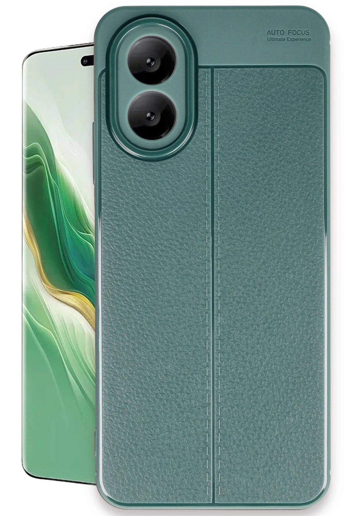 NewFace A38 Kılıf Auto Focus Kapak - Koyu Yeşil HNZRN