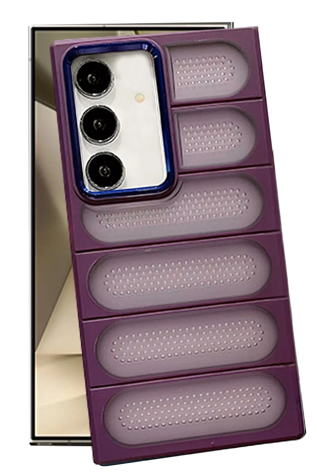 NewFace Samsung Galaxy S24 Kılıf Airmax Silikon Kapak - Derin Mor INSLM