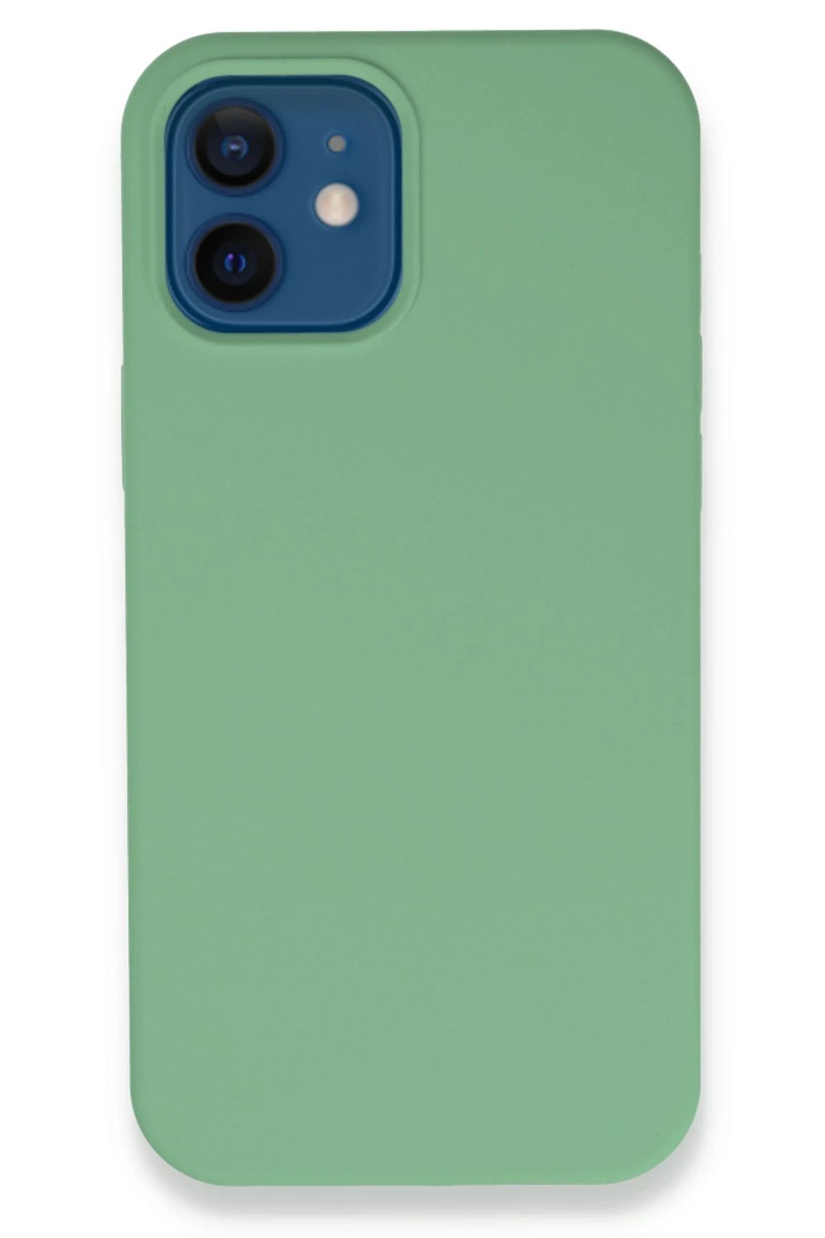 NewFace iPhone 12 Kılıf Lansman Legant Silikon - Yeşil HNZRN