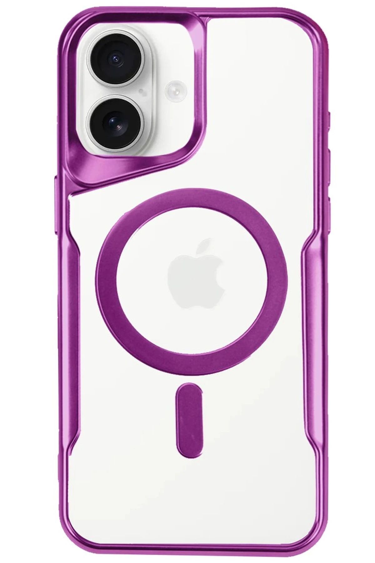 NewFace iPhone 16 Plus Kılıf Boyi Magsafe Silikon Kapak - Pembe HNZRN
