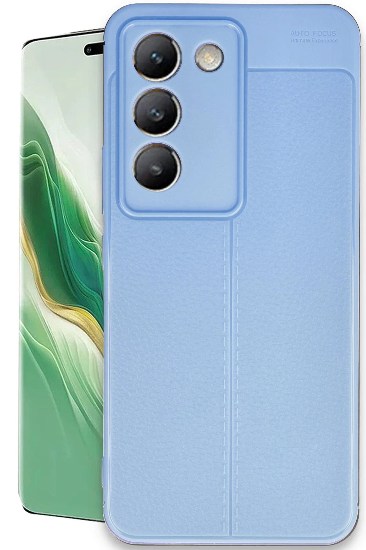 NewFace Vivo V30 Lite 4G Kılıf Auto Focus Kapak - Mavi LZWDR