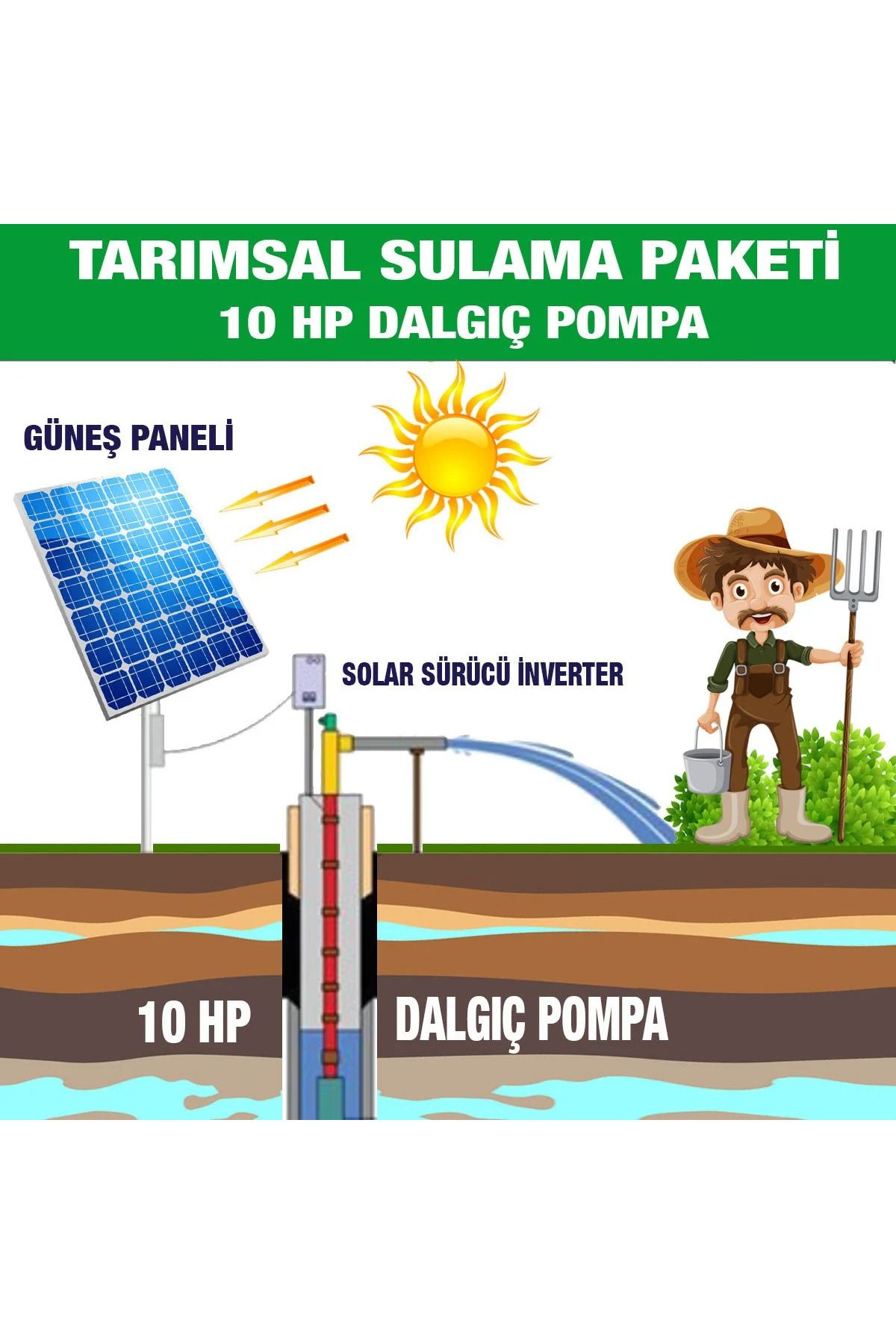 ERC 10Hp TARIMSAL SULAMA SİSTEMİ