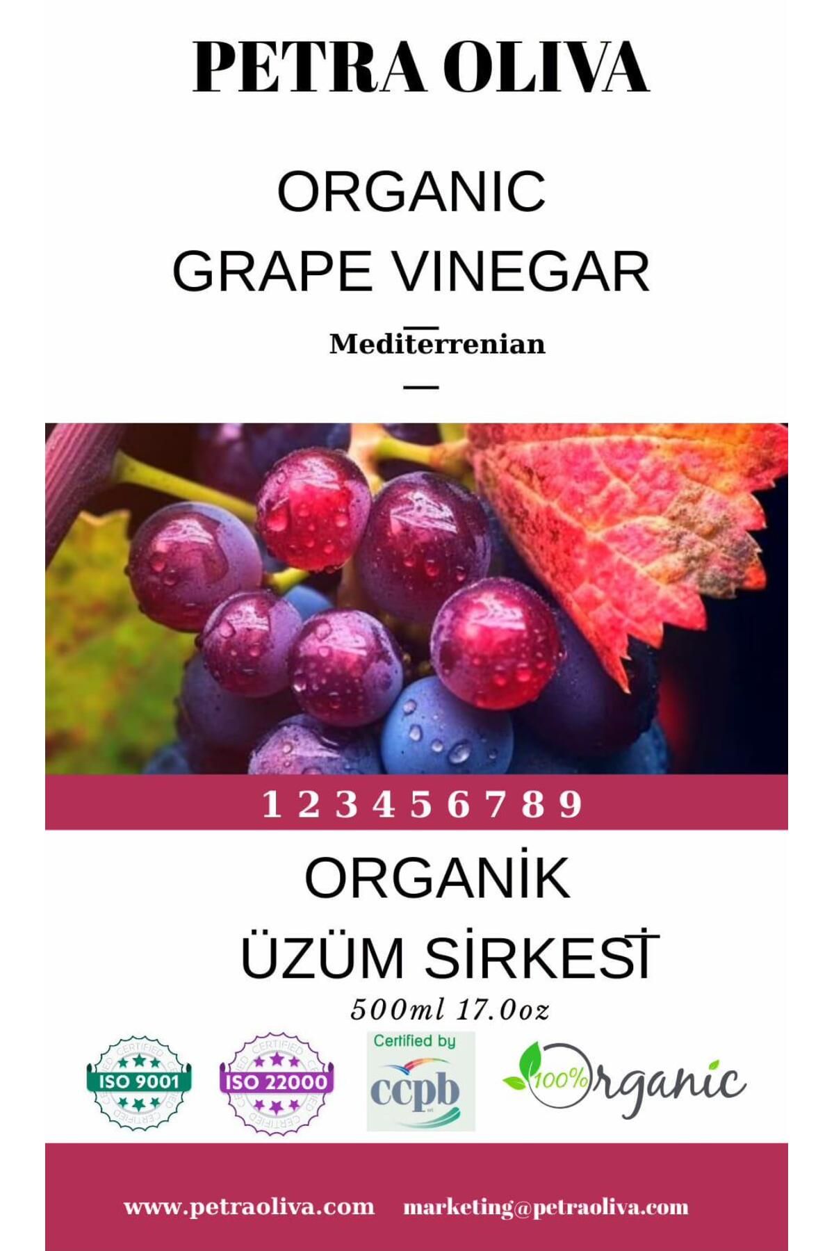 Petra Oliva Fermenteli Organik Üzüm ve Elma Sirkesi 500mlx2