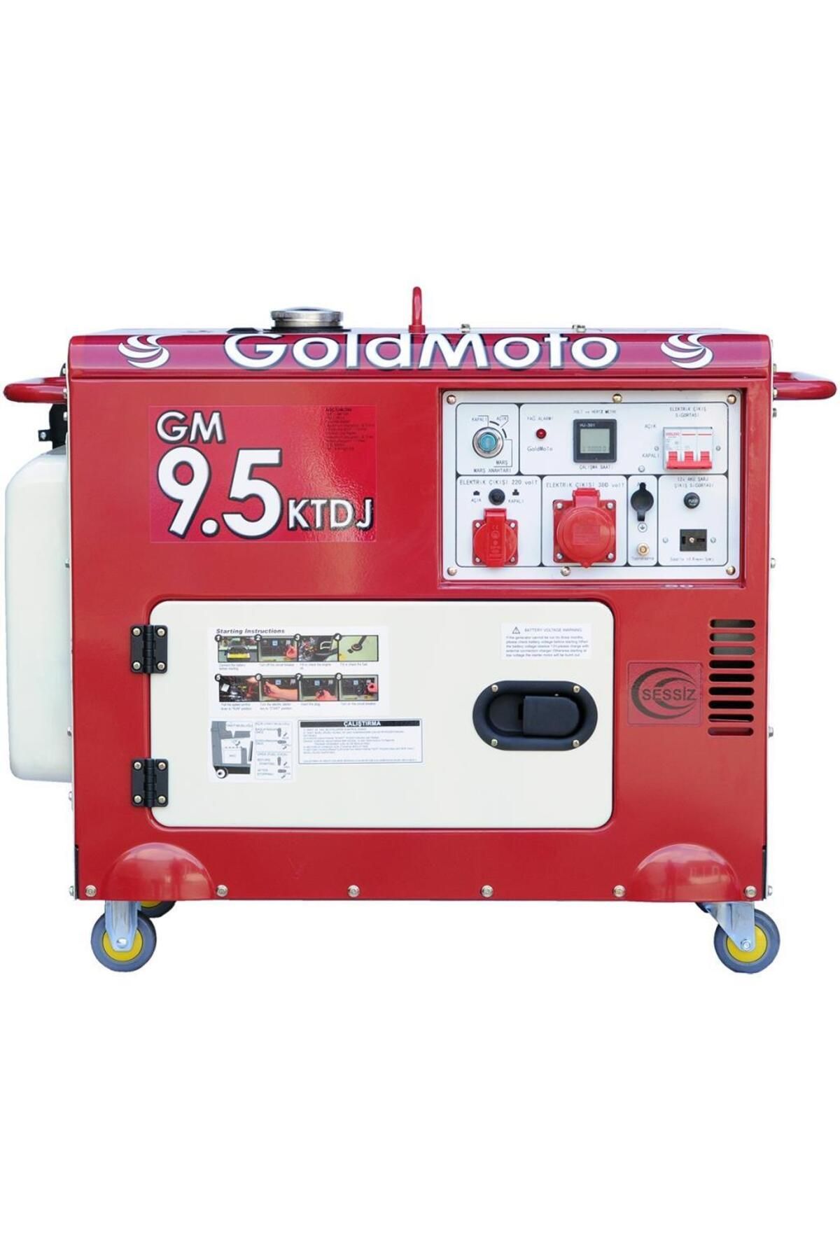gold moto GoldMoto GM9.5KTDJ Dizel Marşlı Kabinli Jeneratör 9.5 KW Trifaze