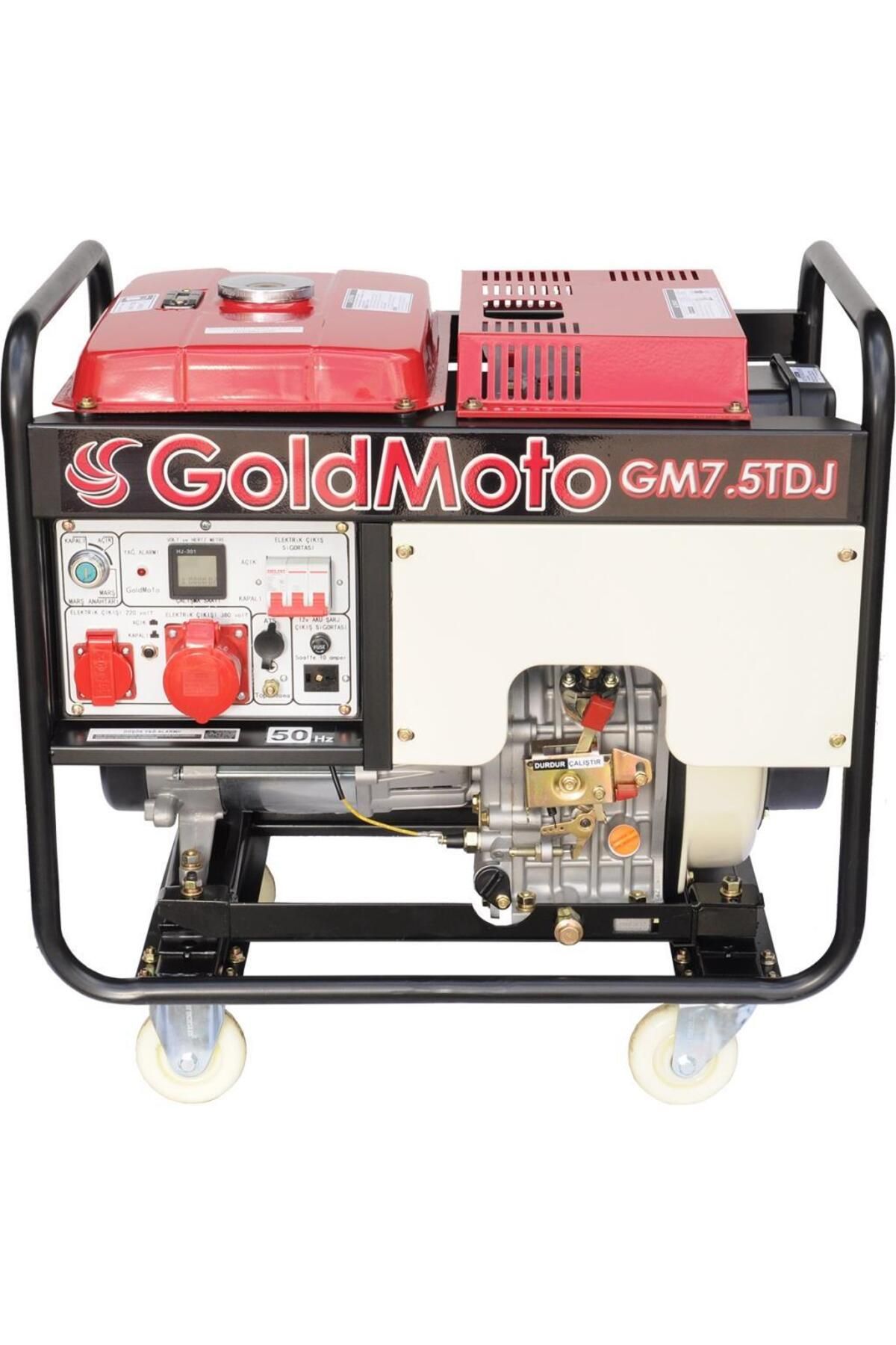 gold moto GoldMoto GM7.5TDJ Dizel Marşlı Jeneratör 7.5 KW Trifaze