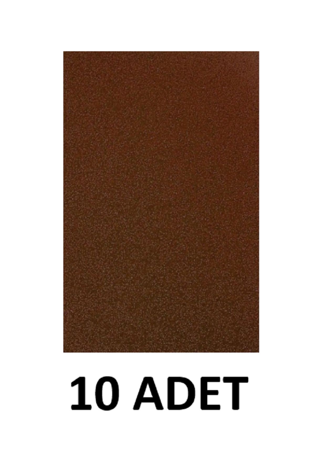 Puti 10 ADET A4 Kahverengi Simli Eva