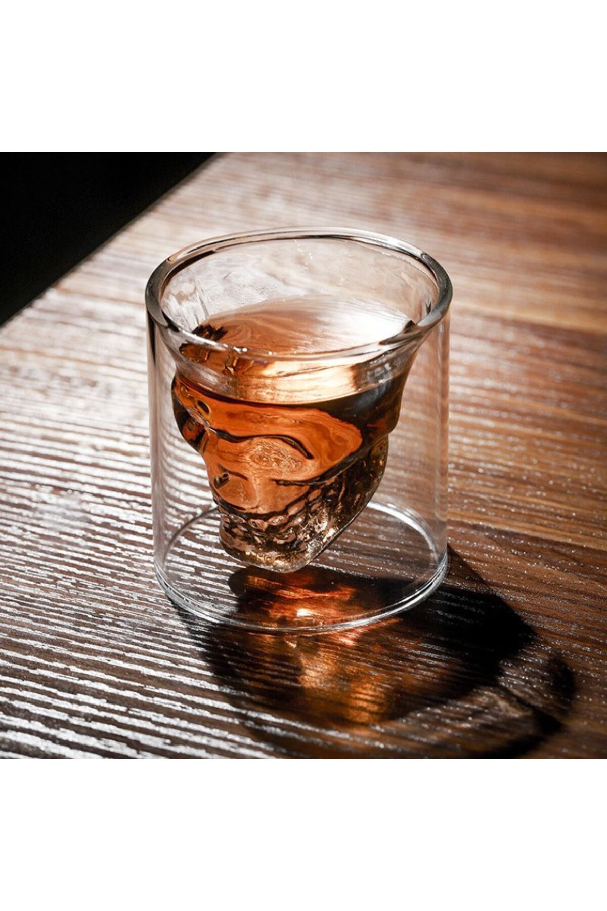 OEM-Set de decantoare, design craniu, 6 pahare în formă de craniu, 75 ml, accesorii incluse, pâlnie, 1 L 10