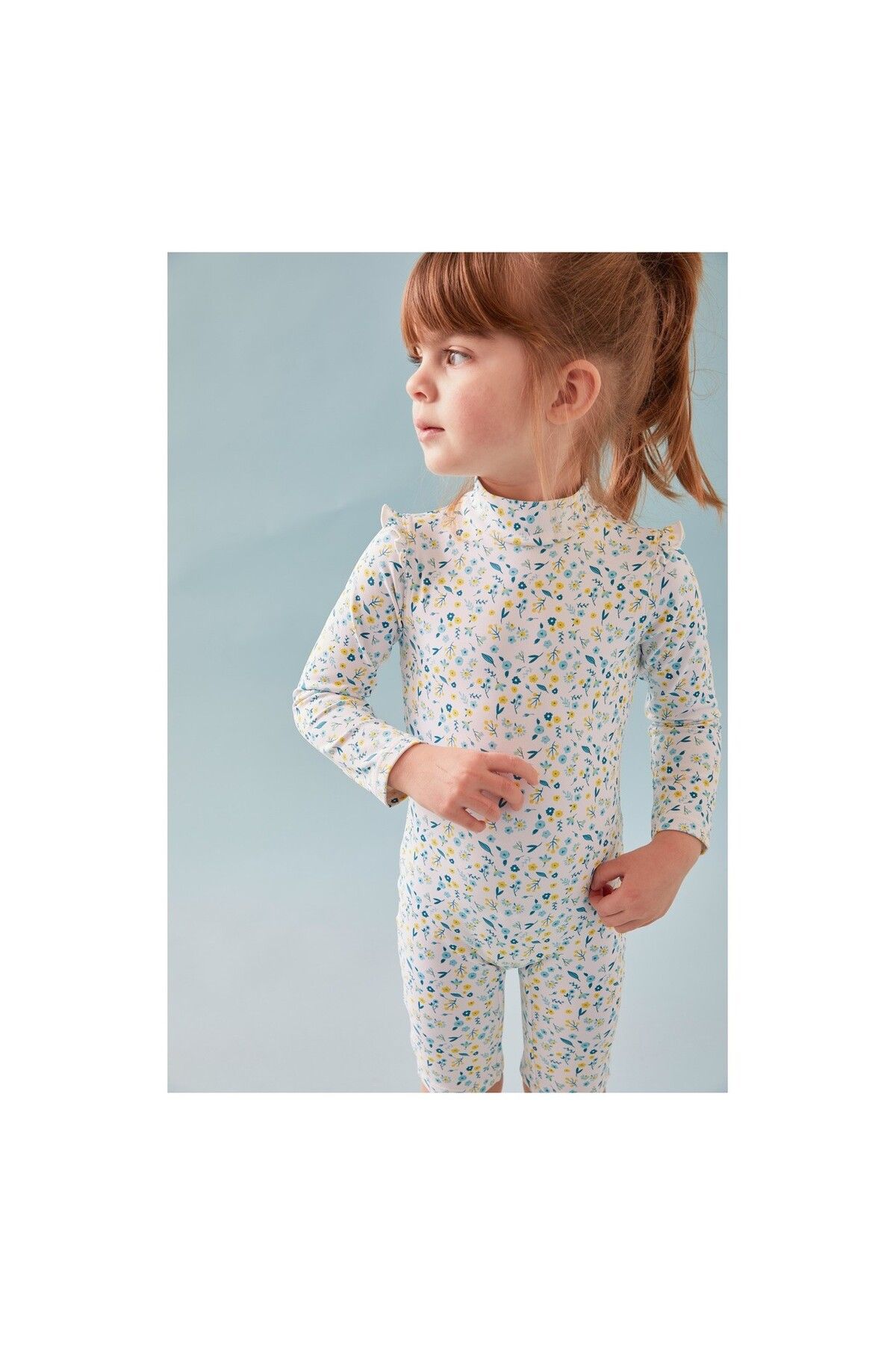 Archimede-Swimsuit Little Flowers Combi UV, 9–12 months, Archimede, A2401400 5