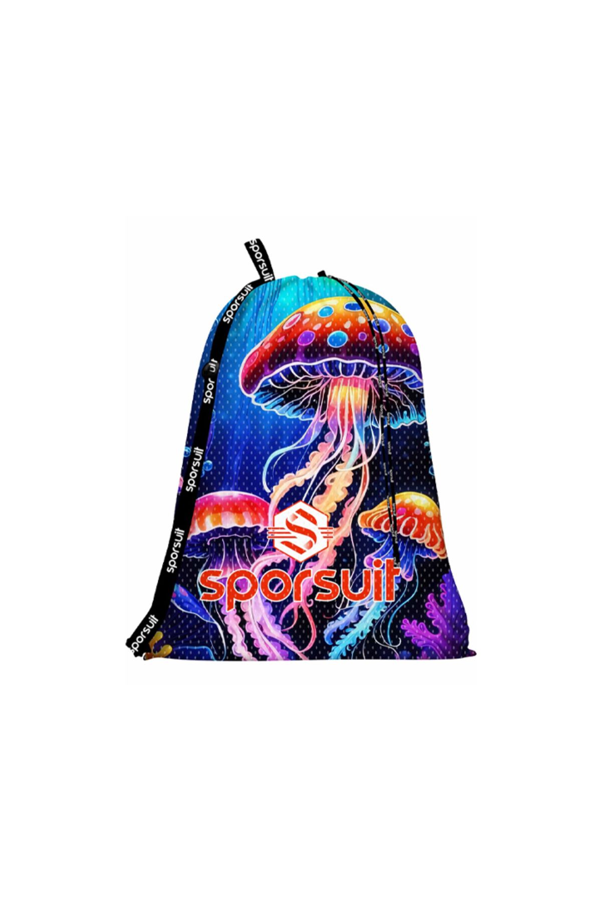 sporsuit Aquaflow Yüzücü File Baskılı Antrenman Çantası Arena Yaz ve Kış Şampiyonaları İçin File