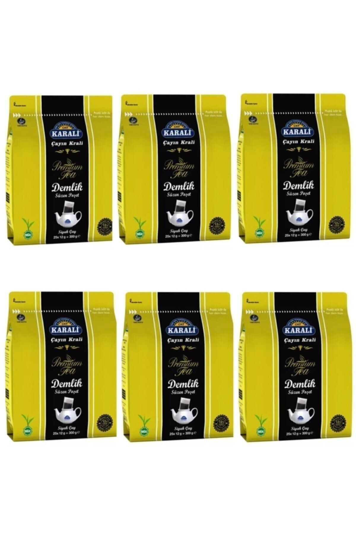 Karali Çay Premium Demlik Poşet 25' li x 6 Adet
