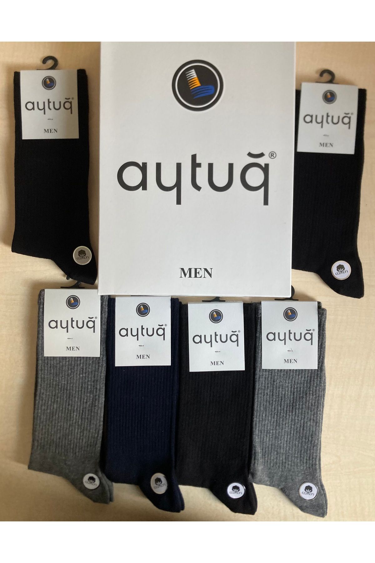 Aytuğ AYTUĞ Dikişsiz Cotton Erkek Çorap 6lı Paket