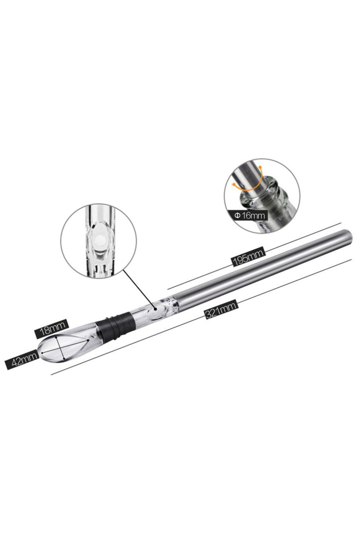 OEM-3-in-1 wine cooler with dripper and aerator, elegant drainage, maintains ideal temperature 4