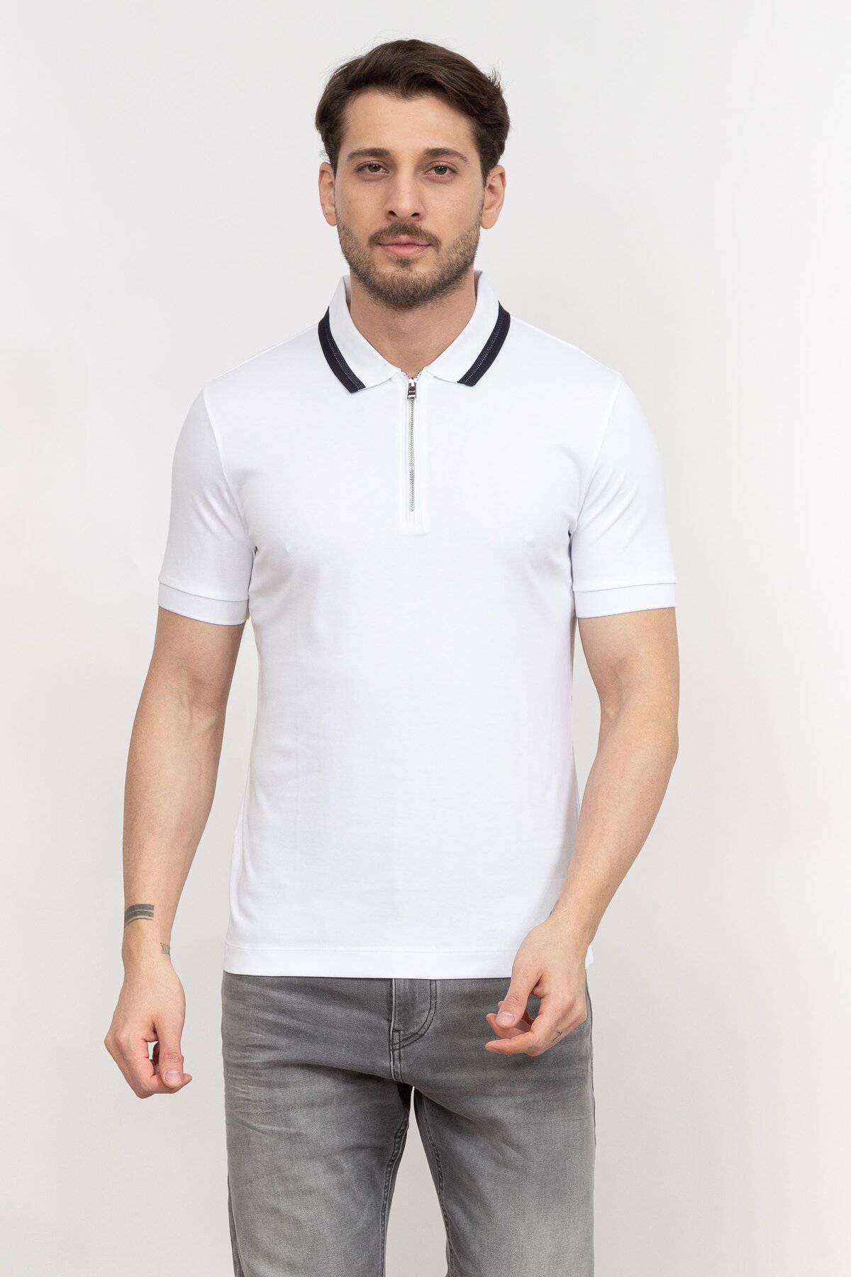 باس تی شرت یقه پولو مردانه Polston