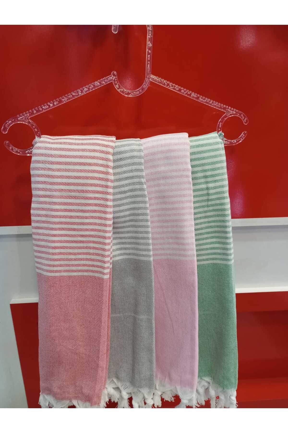 HİKMET 4 LÜ SET %100 PAMUKLU SU ÇEKEN ÇOK AMAÇLI PEŞTEMAL BANYO PLAJ HAMAM HAVLUSU 170X95