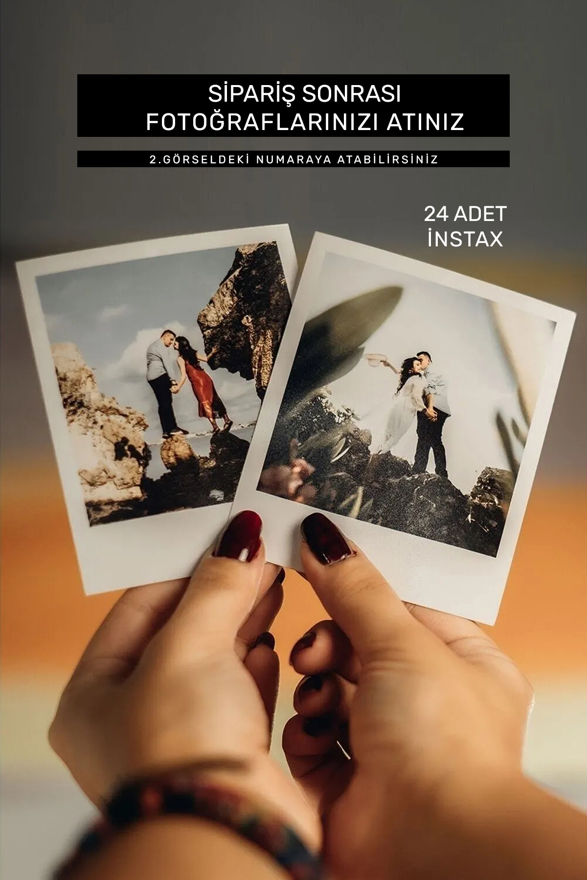 Bytwo 24 ADET İNSTAX BASKI - FOTO BASKI - FOTOĞRAF BASKI - 7X8cm