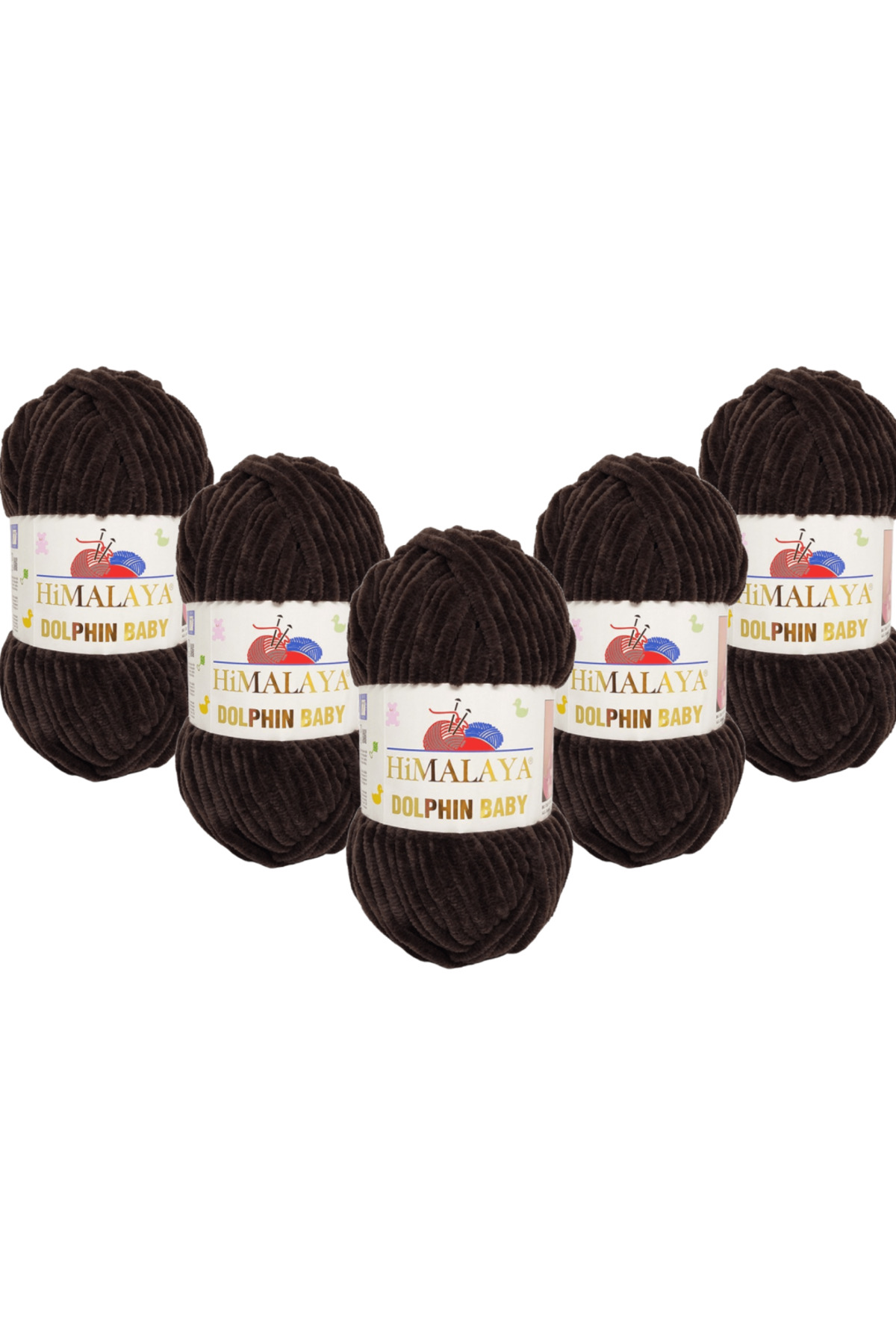 Dolphin Baby Velvet Rope 5-Pack - 80343 - 100 Gr. 120 Mt.