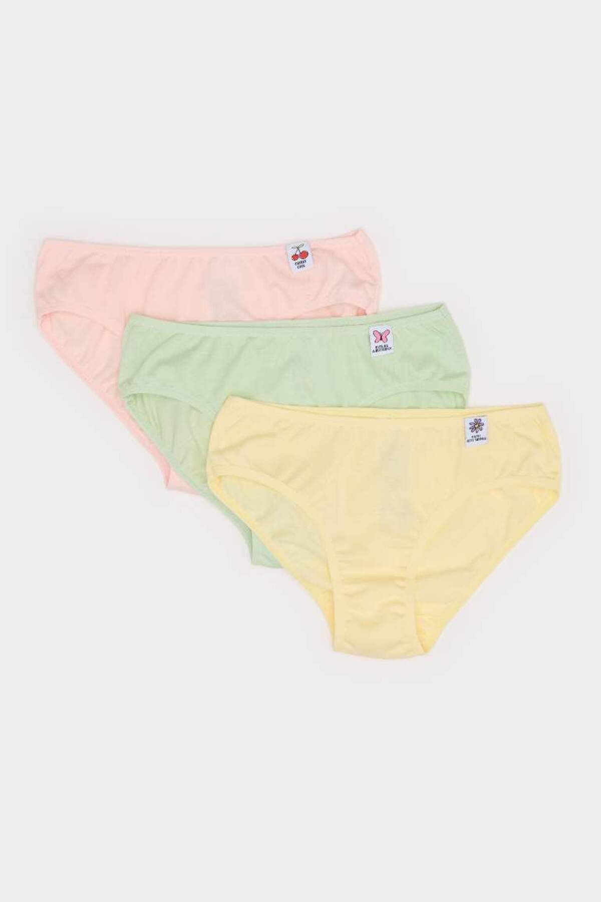 DeFacto Yeni Sezon Kız Çocuk 3'lü Slip Külot