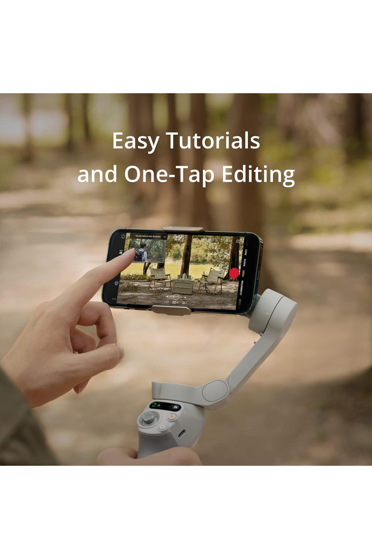 DJI-OSMO Mobile SE Intelligent Gimbal, 3-Axis Phone Gimbal, Android and iPhone Gimbal, Vlogging Stabiliz 4
