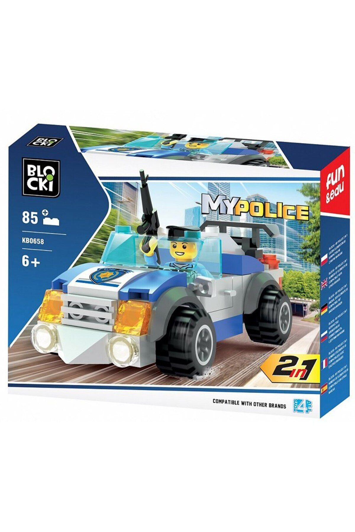 Blocki Set De Constructie Blocki My Police - Masina De Politie - One Size