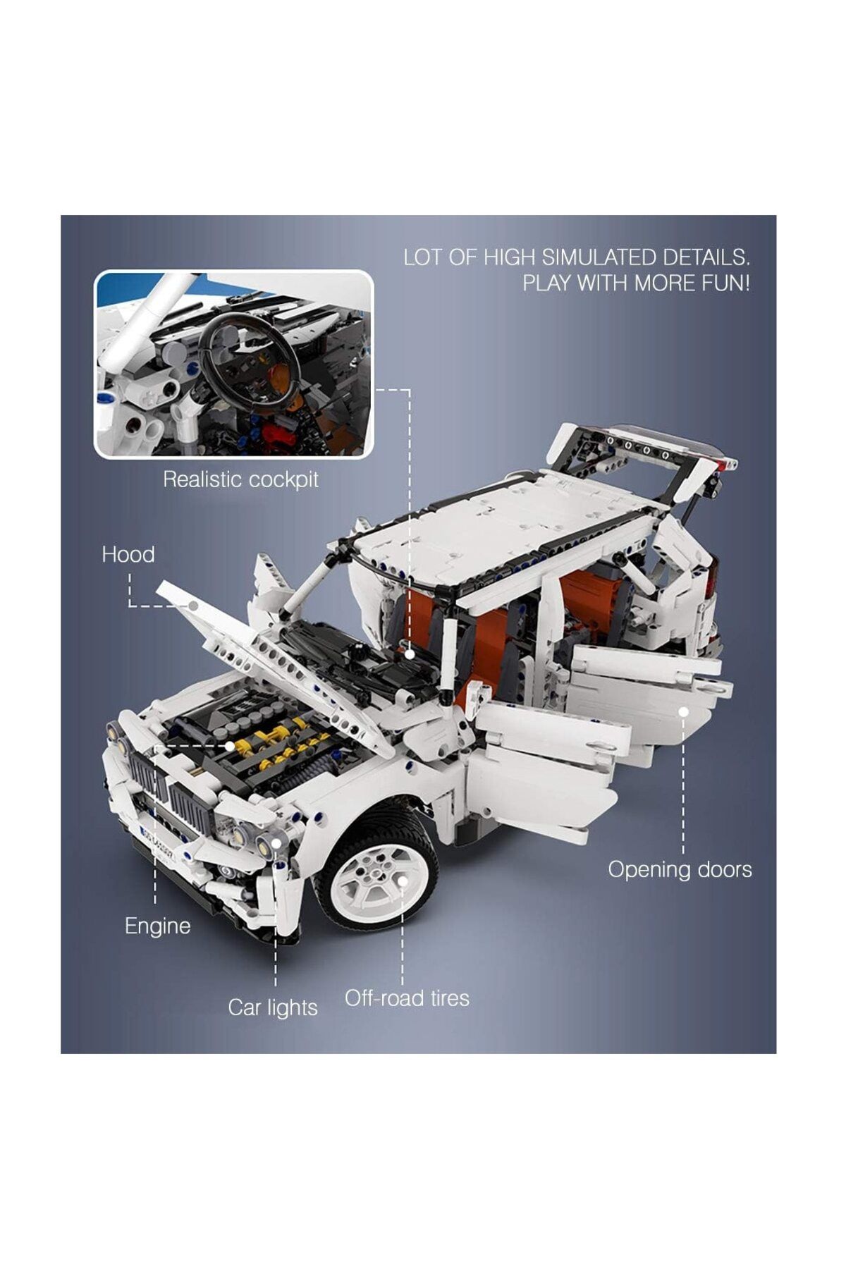 cada-Set constructie CaDa - G5 4x4 Off-Roader C61007W 6