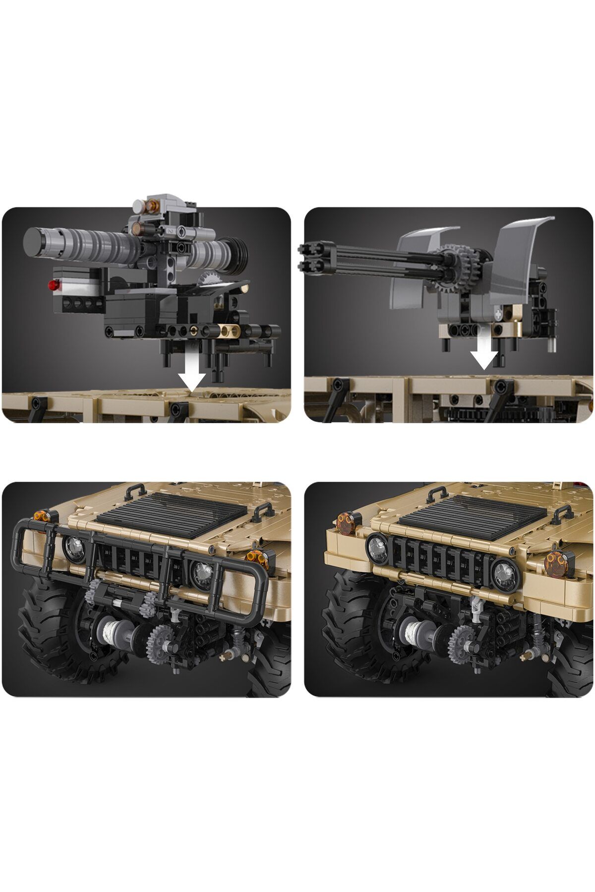 cada-Set constructie CaDa - Masinuta Humvee Off Roader scara 1:8 6
