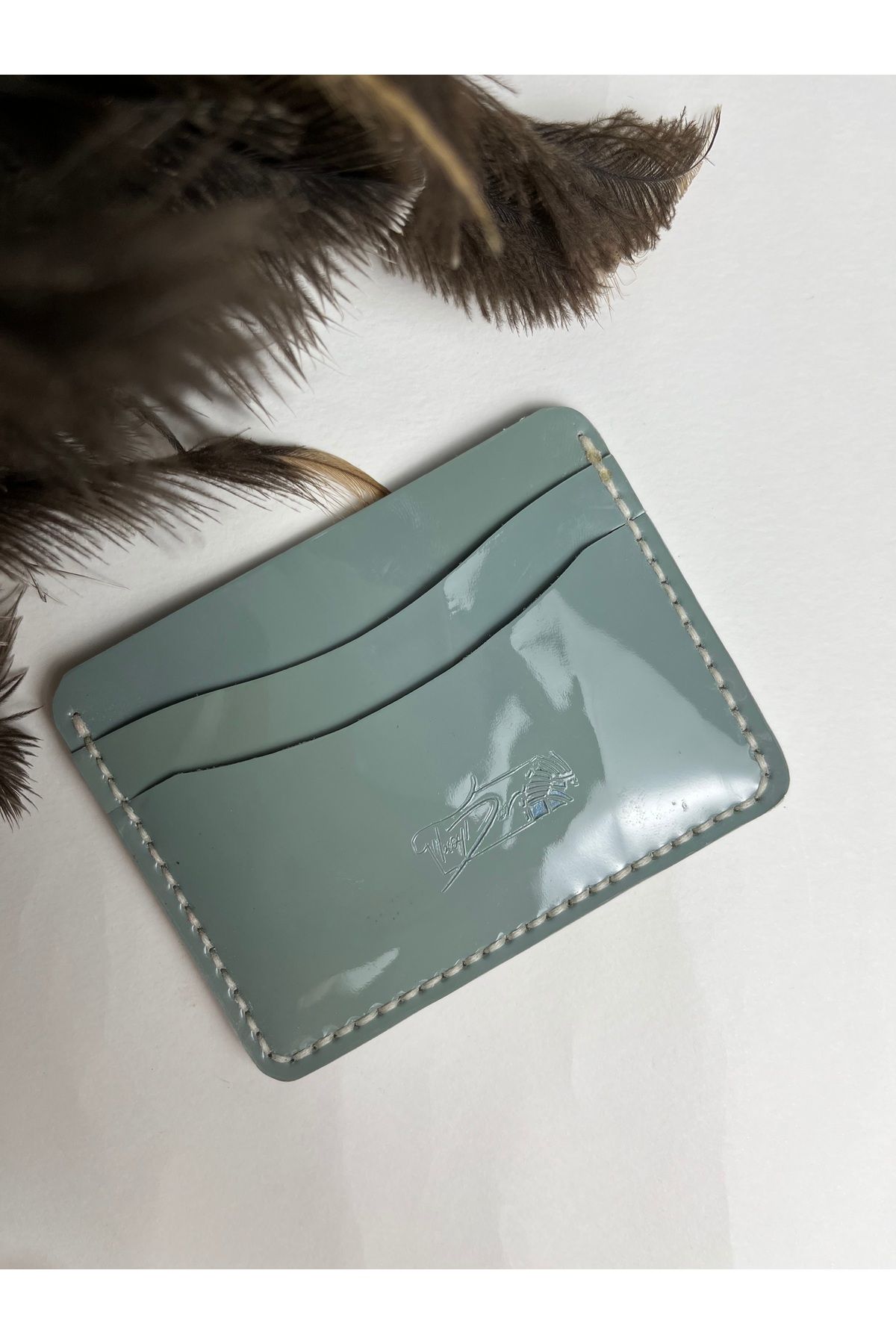 کارت دار مردانه و زنانه CARD چرمی یونیسکس HOLIDAY WATER GREEN COLOR TROYDER