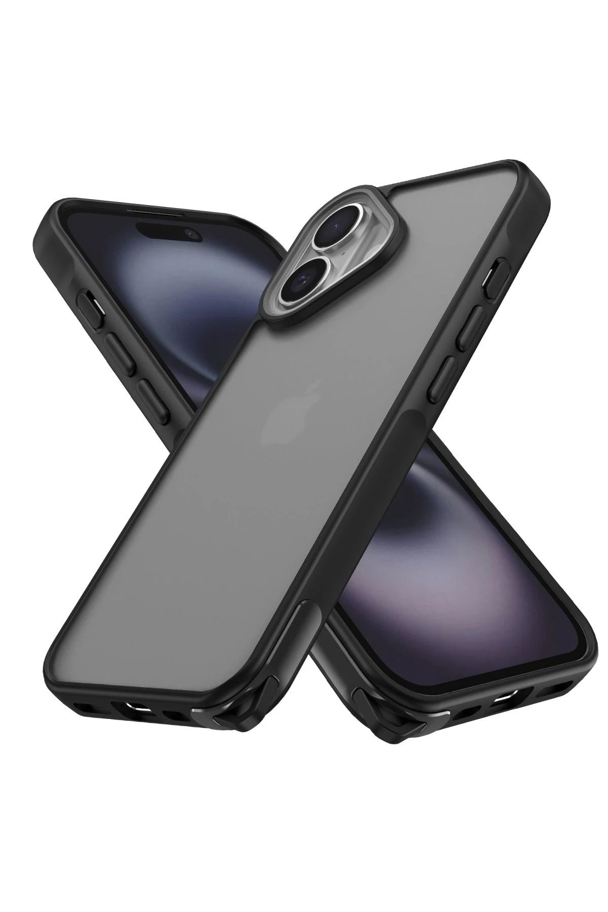 NewFace iPhone 16 Kılıf Elegant Kapak - Siyah INSLM