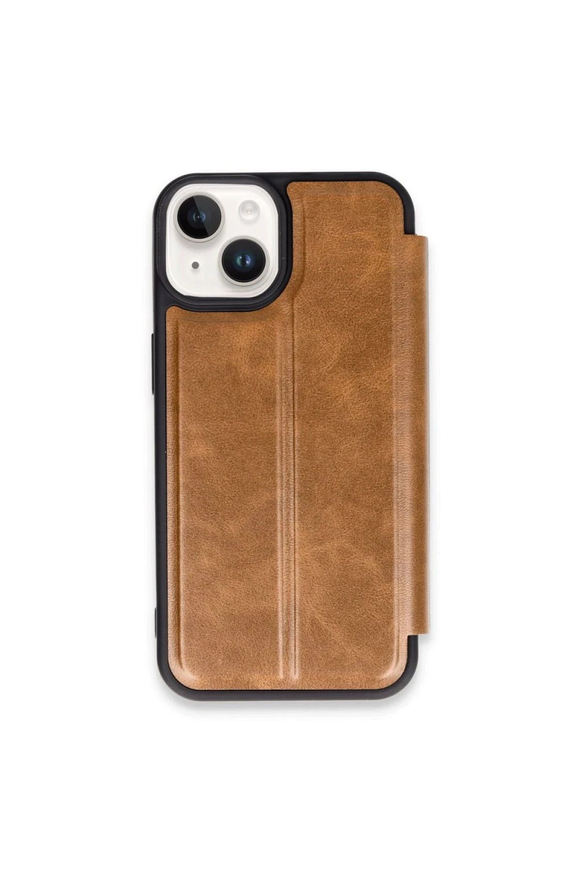 NewFace iPhone 15 Kılıf Flip Cover - Taba INSLM
