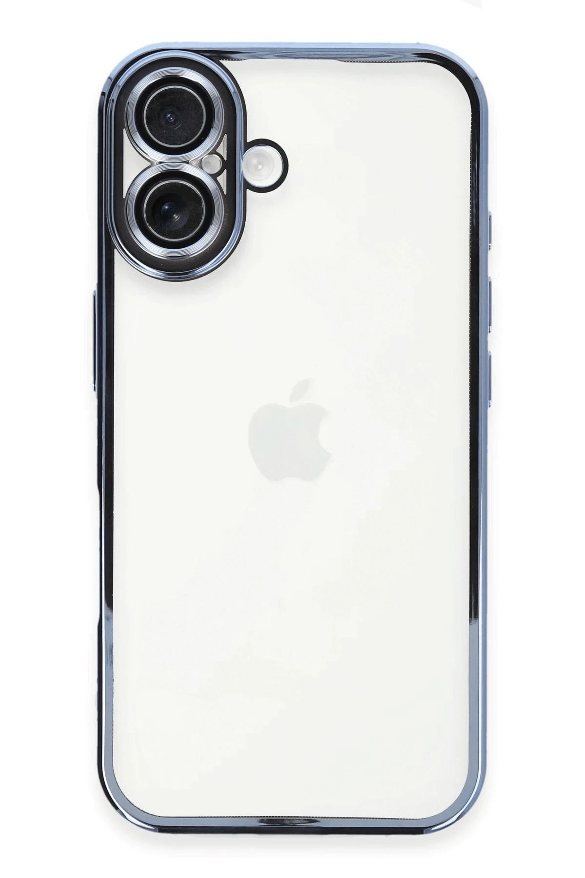 NewFace iPhone 16 Plus Kılıf Lensli Silikon - Açık Mavi YNSMR