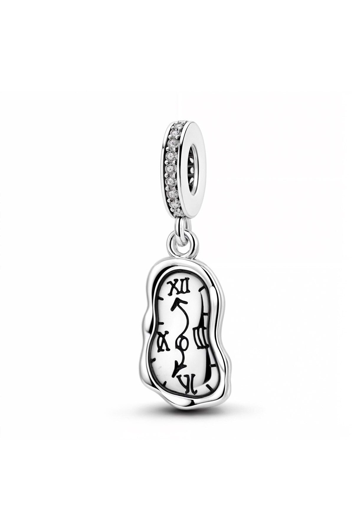 Corney Design Dali Eriyen Saatler 925 Ayar Gümüş Charm