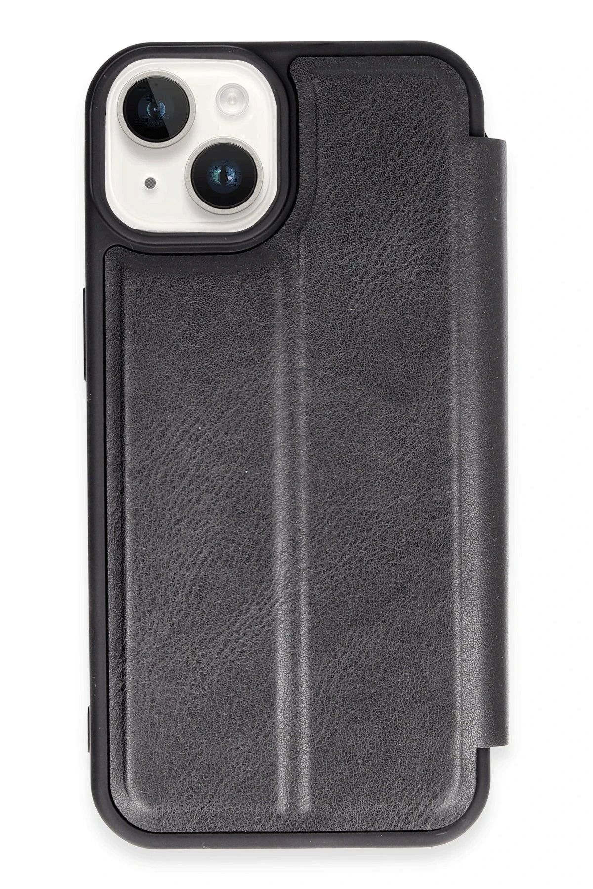 NewFace iPhone 14 Kılıf Flip Cover - Siyah INSLM