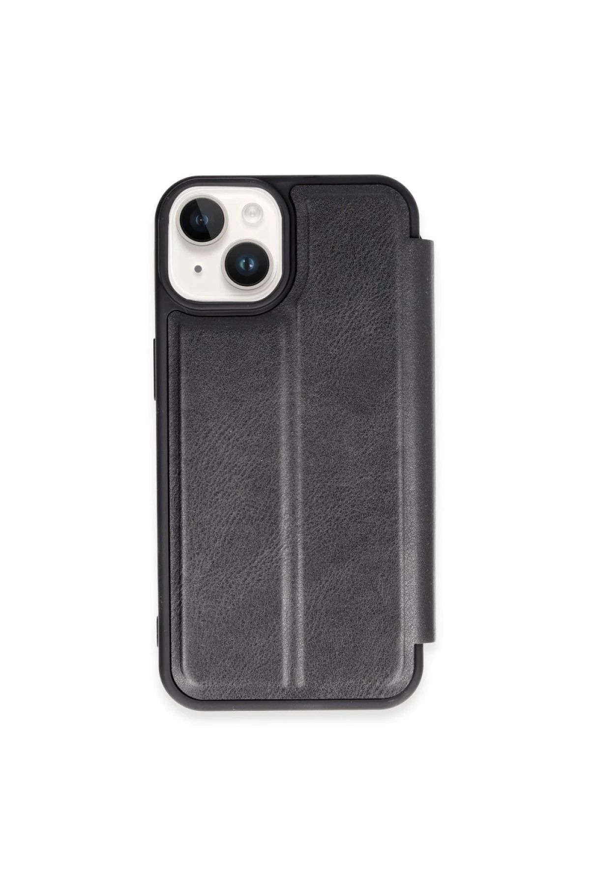 NewFace iPhone 15 Kılıf Flip Cover - Siyah INSLM