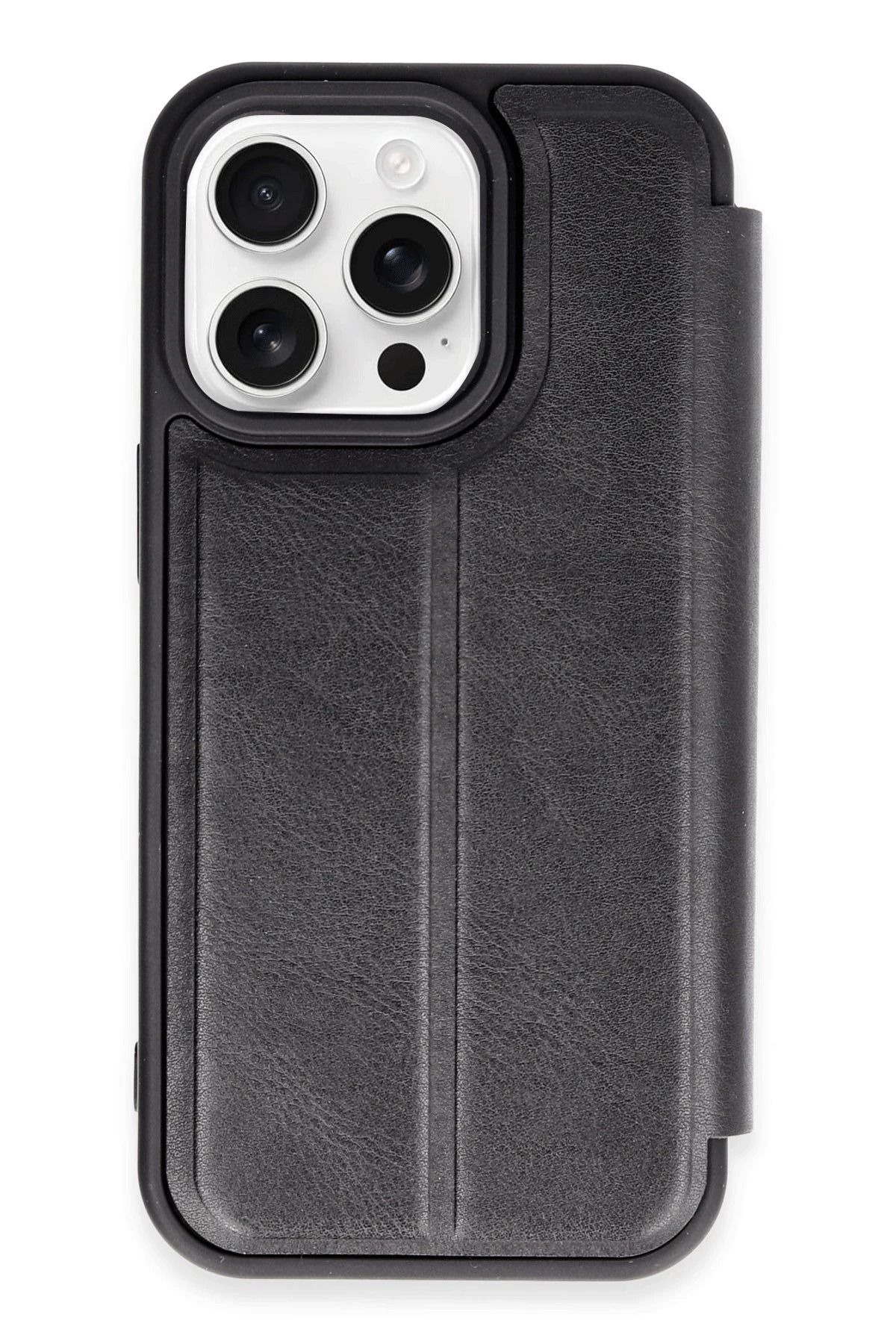 NewFace iPhone 14 Pro Kılıf Flip Cover - Siyah INSLM
