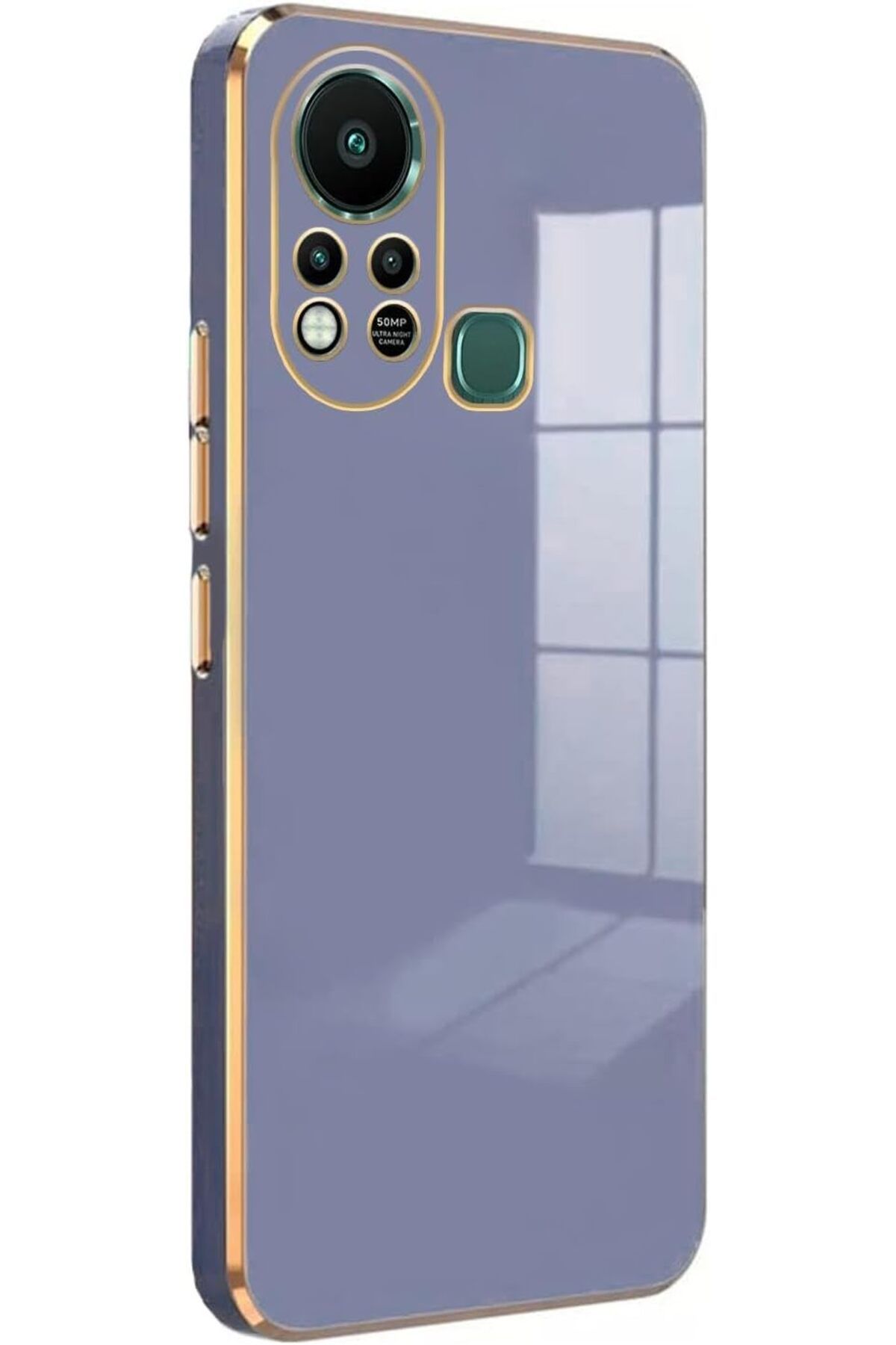 STOREMAX Rom Infinix Hot 11S için Kılıf Olive Plated Lavanta Grisi [Hot 11S ile Uyumlu Kılıf - Lavanta G