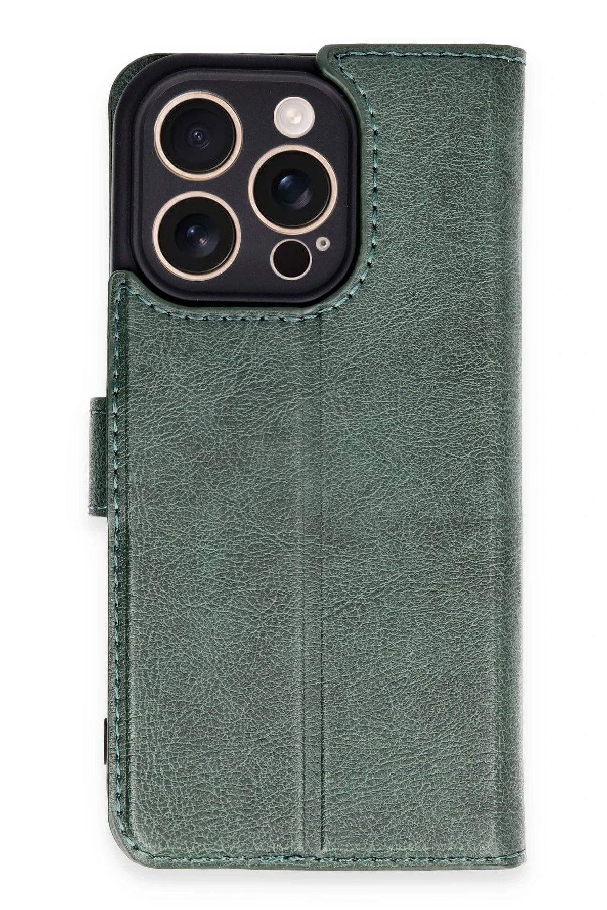 NewFace iPhone 16 Pro Kılıf Trend S Plus Kapaklı Kılıf - Yeşil HNZRN