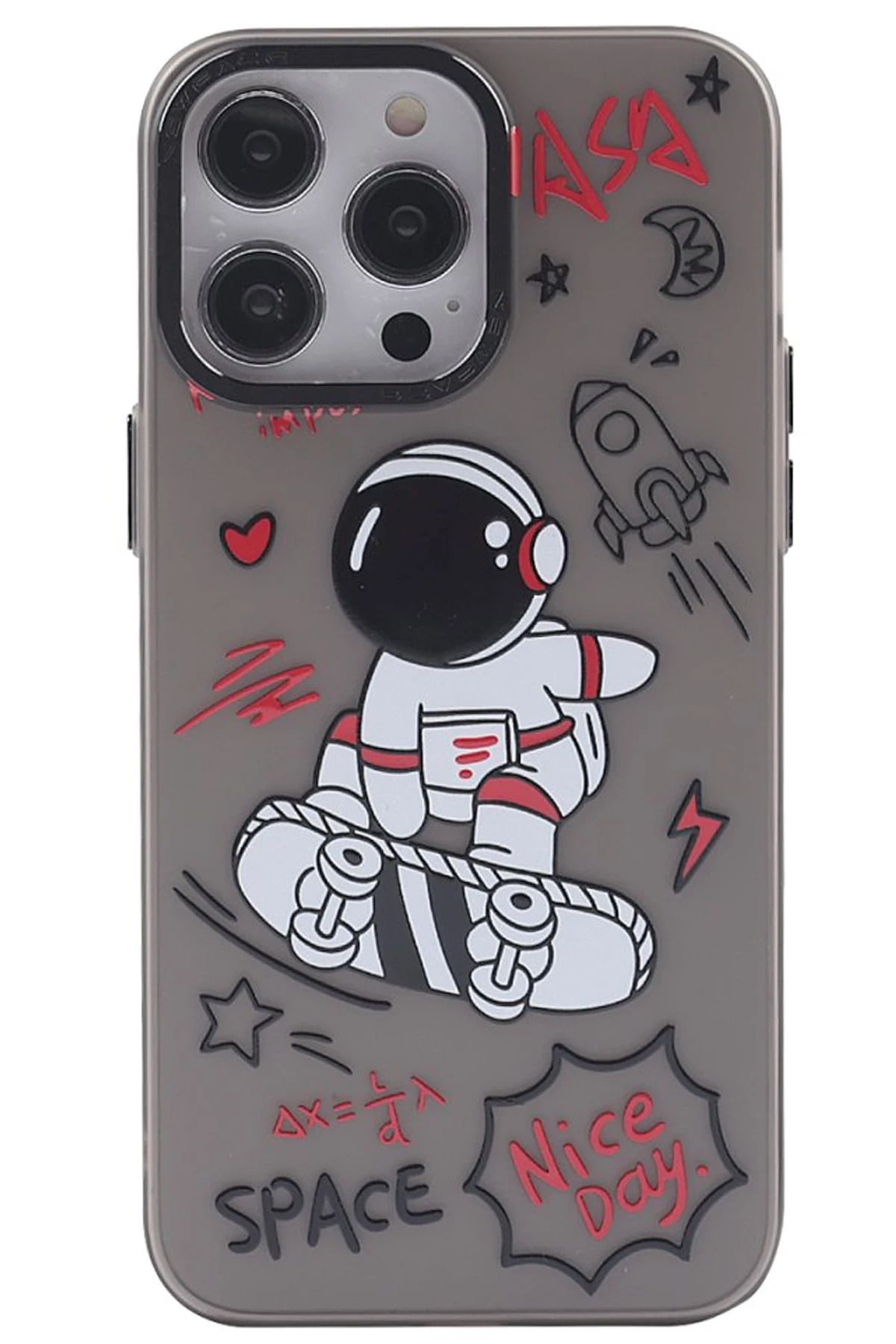 NewFace iPhone 14 Pro Kılıf Prada Desenli Kapak - Prada Siyah - 1 FLKRY