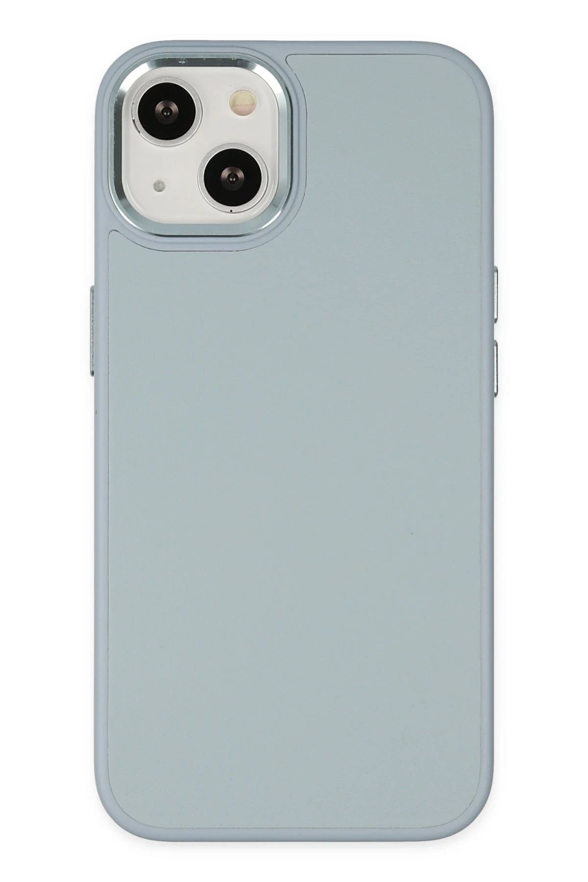 NewFace iPhone 14 Plus Kılıf Asya Deri Silikon - Sierra Blue INSLM