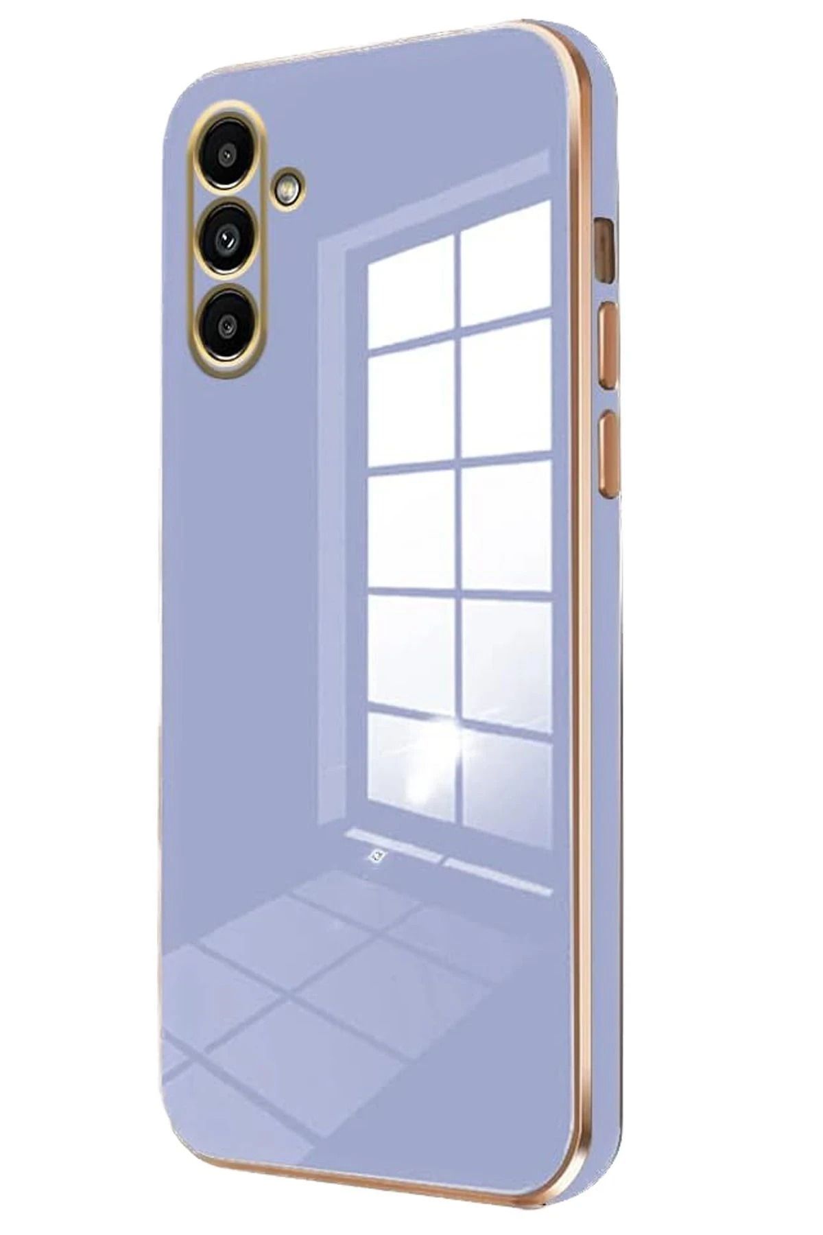 NewFace Samsung Galaxy M15 Kılıf Volet Silikon - Mavi JOJUA