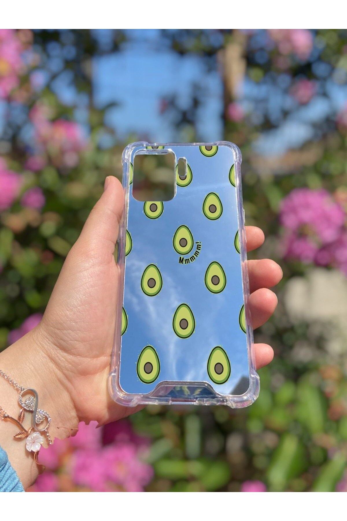 blueb Oppo Reno 5 Lite Uyumlu Aynalı Love You Desenli Darbe Kamera Korumalı Silikon Telefon Kılıfı
