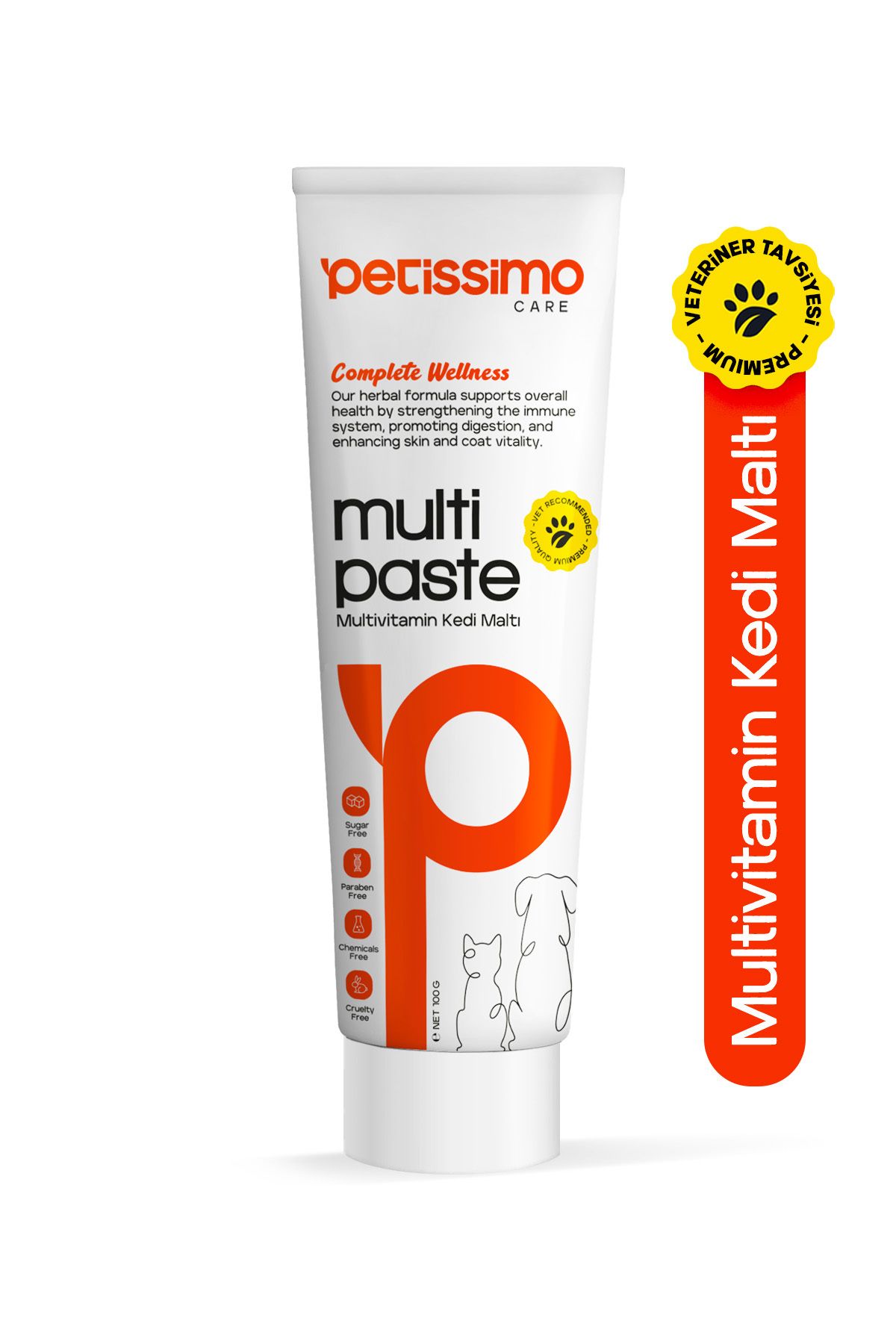 Petissimo Care Multivitamin Kedi Maltı - Tüy Dökülmesini Engelleyici Malt Paste