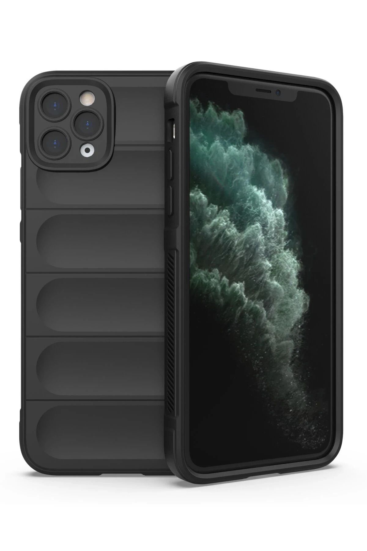 NewFace iPhone 11 Pro uyumlu Kılıf Optimum Silikon - Siyah JOJUA