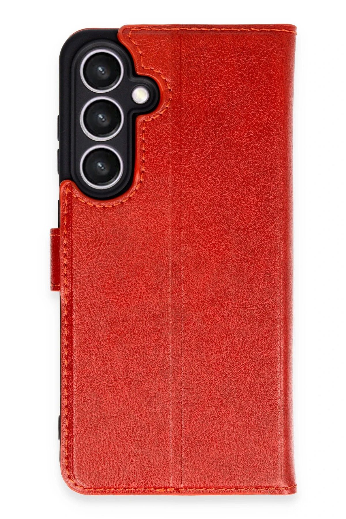 NewFace Samsung Galaxy S24 FE Kılıf Trend S Plus Kapaklı Kılıf - Kırmızı INSLM
